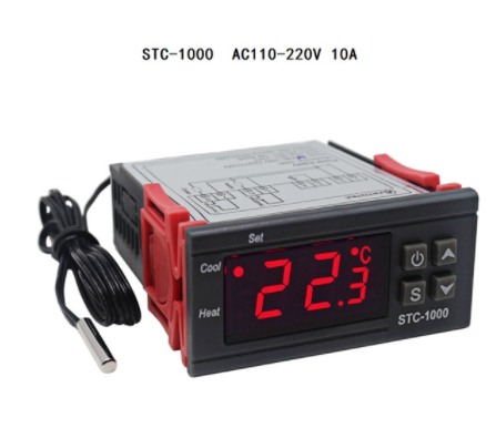 Digital Temperature Controller Thermostat Thermoregulator incubator Relay LED 10A Heating Cooling STC 1000 STC1000 12v 24v