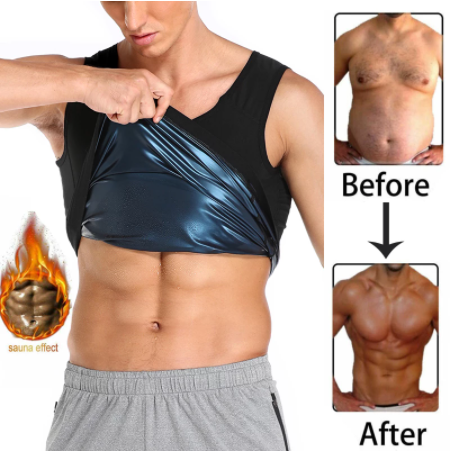 Men Neoprene Sweat Sauna Vest Body Shapers Vest Waist Trainer Slimming Tank Top Shapewear Corset Gym Women Fat Burner