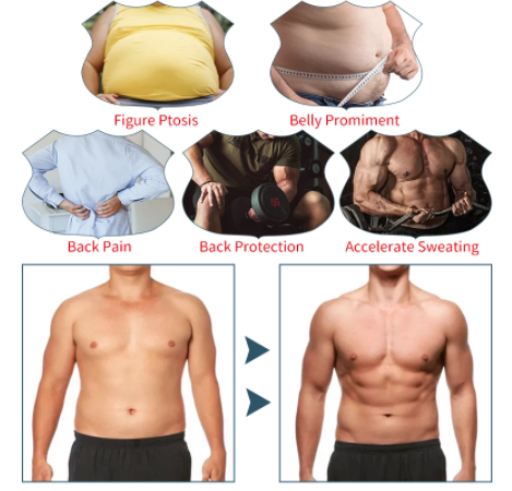 Men Neoprene Sweat Sauna Vest Body Shapers Vest Waist Trainer Slimming Tank Top Shapewear Corset Gym Women Fat Burner