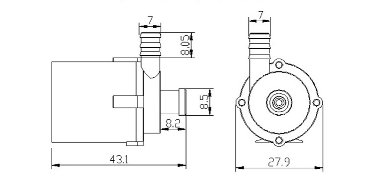 JT-160A DC 5V~12V 240L/H Micro Aquarium Submersible Mini Water Pump For Fish Tank Max Lift 120l/h