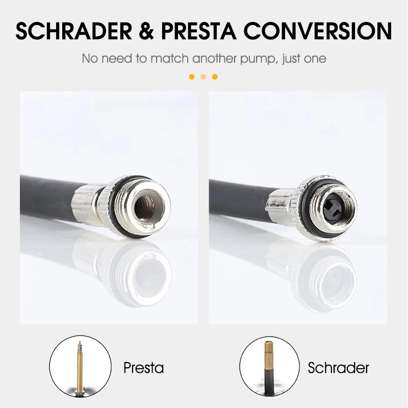 Portable 100Psi Mini Bike Pump Aluminum Alloy Bicycle Hand Air Pump Tire Inflator Schrader Presta Valve MTB Road Cycling Pump