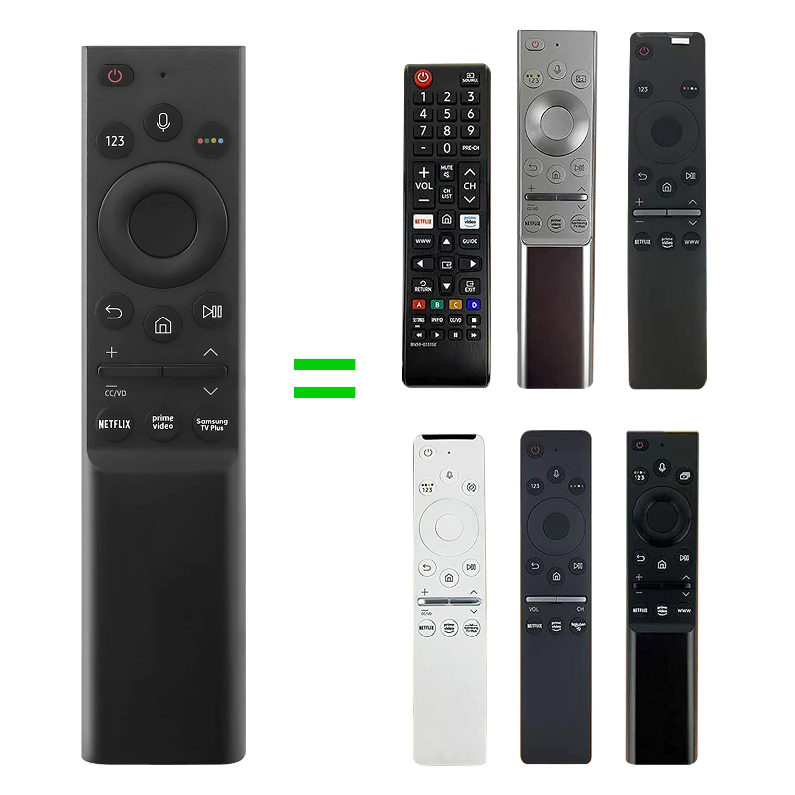 New Voice Remote Control BN59-01363A Use for Samsung QLED 4K 8K UHD HDR Smart TVs UNAU8000F Series UN43AU8000FXZA UN50AU8000FXZA