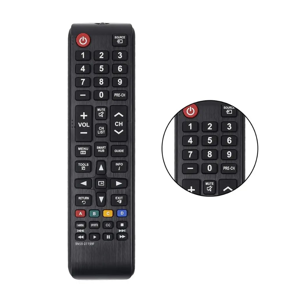 Remote Control BN59-01199F for Samsung TV BN59-01301A UN32J4500AFXZA UN40J5200 UN40J5200AF UN48J6200AF UN50J6200AF Controller