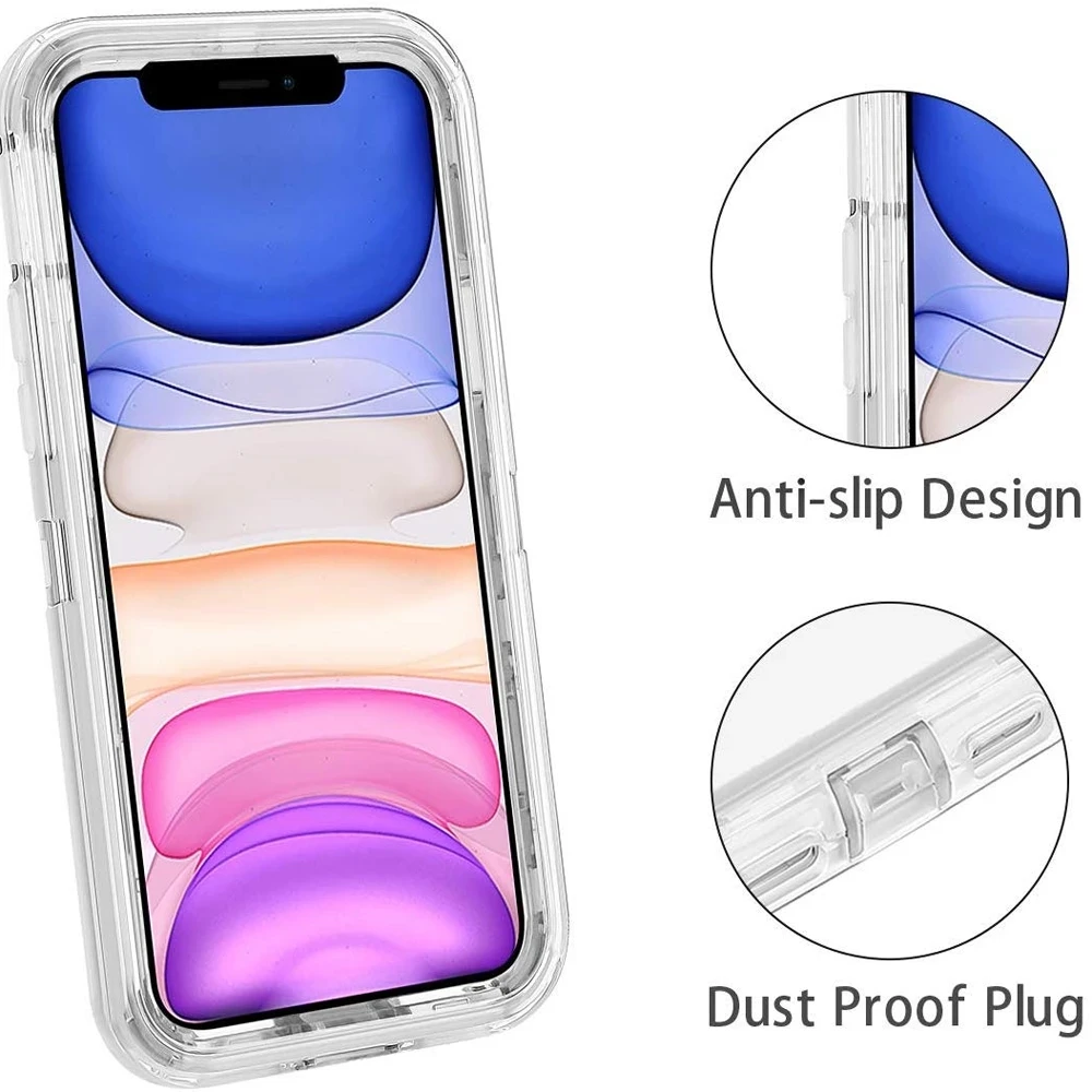 Military Level Heavy Duty Hard  3IN1 Transparent Shockproof  For iPhone 17 17pro  17air 17promax 14 13 11 15 16 Pro Max  Case
iphone12 12pro 12promax 11 11pro 11promax XS Xsmax XR