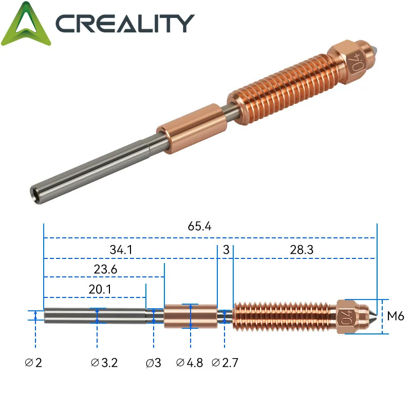 Creality K1C_K1 Max_Ender-3 V3 Unicorn Quick-Swap Nozzle Kit Swift Installation High-Flow Printing Upgraded Material