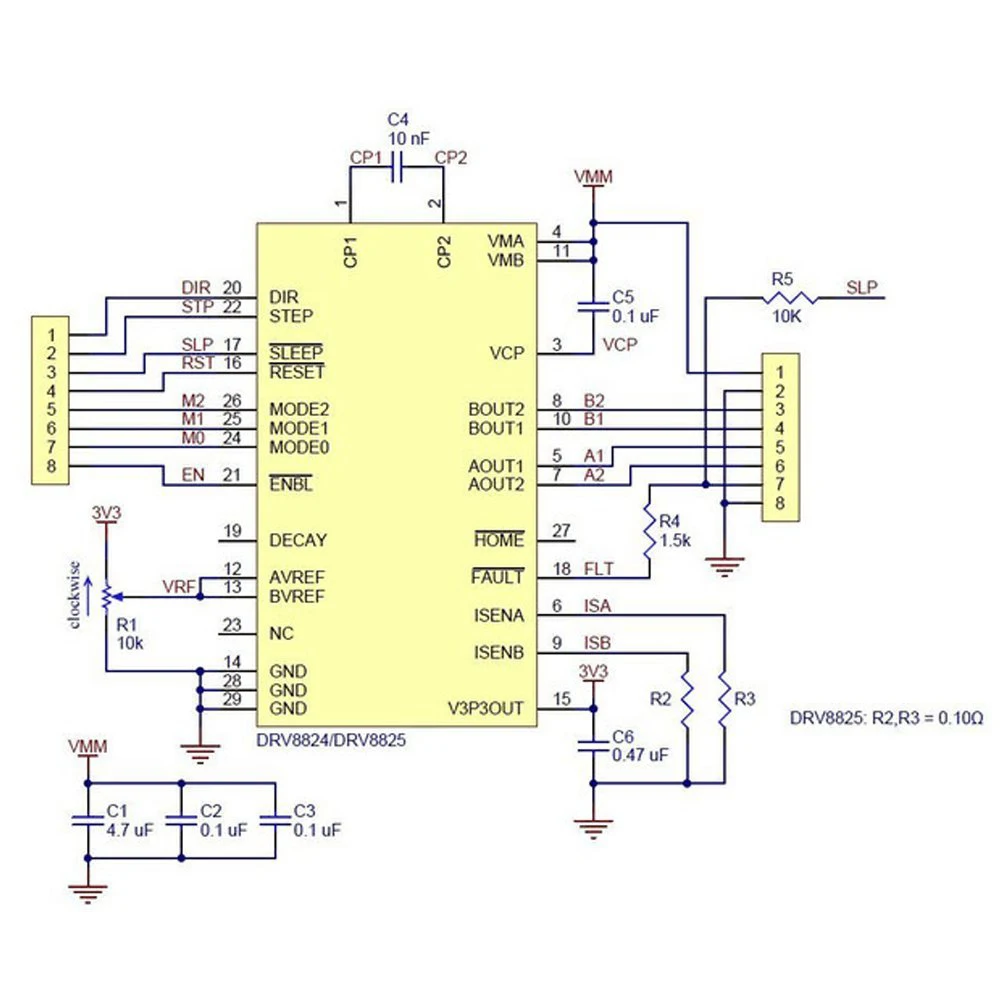 3D Printer Parts A4988 DRV8825 Stepper Motor Driver With Heat sink For SKR V1.3 1.4 GTR V1.0 RAMPS 1.4 1.6 MKS GEN V1.4 board