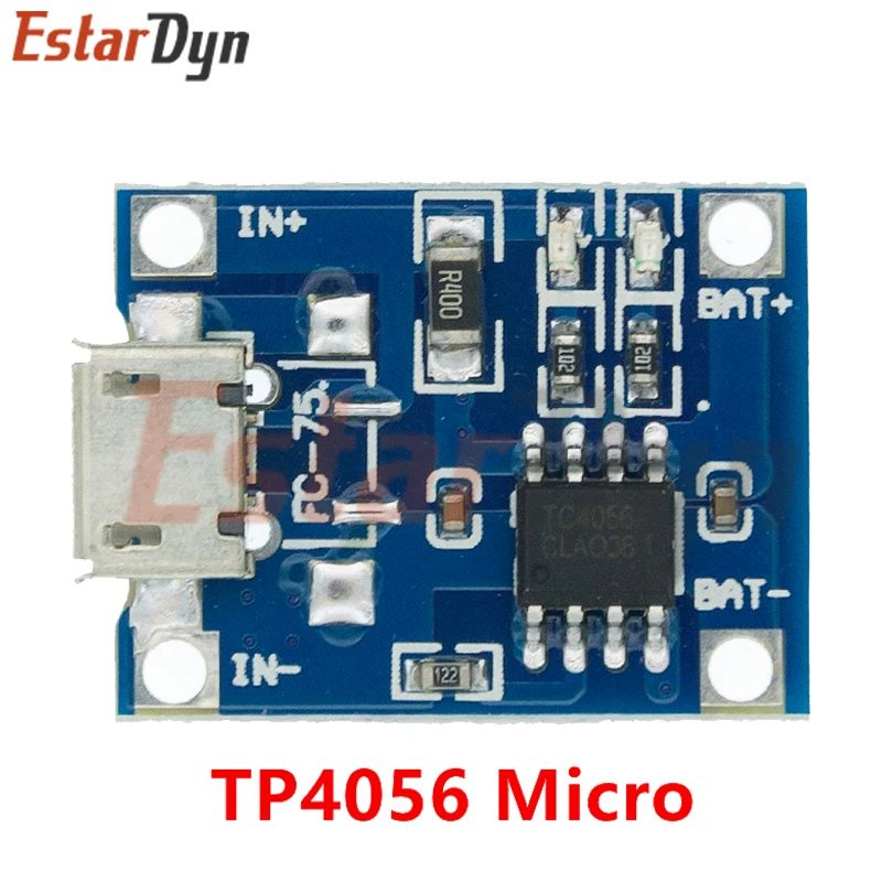 5PCS 5V 1A Micro/Type-c/Mini 18650 TP4056 Lithium Battery Charger Module Charging Board With Protection Dual Functions Li-ion