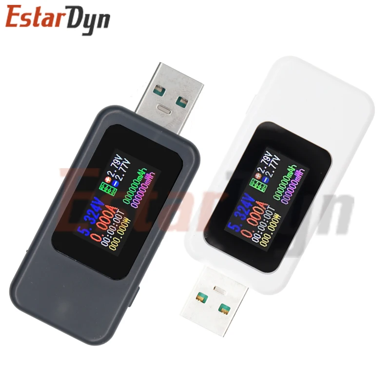 MX-18 USB 10 in 1 USB Tester DC Digital Voltmeter Amperimetro Current Voltage Meter Amp Volt Ammeter Detector Power Bank Charger Indicator