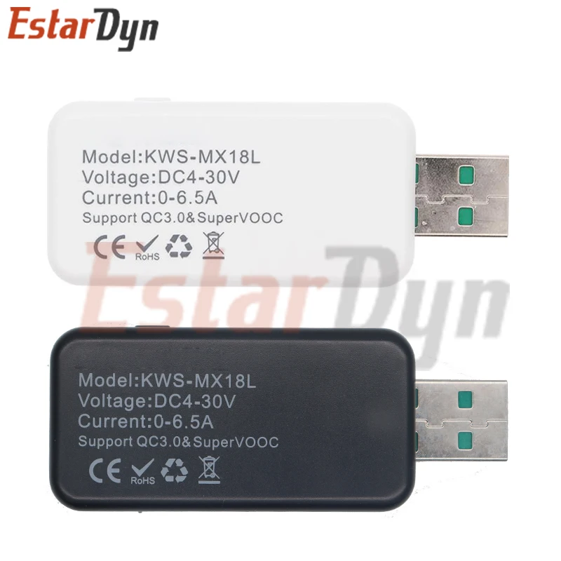MX-18 USB 10 in 1 USB Tester DC Digital Voltmeter Amperimetro Current Voltage Meter Amp Volt Ammeter Detector Power Bank Charger Indicator
