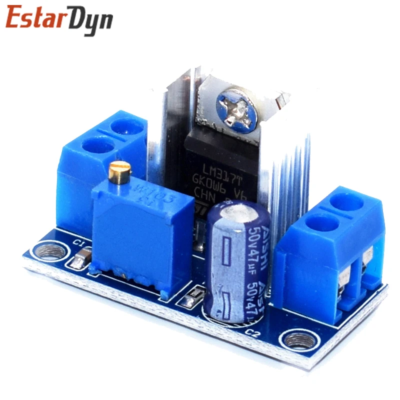LM317 Adjustable Voltage Regulator Power Supply LM317 DC-DC Converter Buck Step Down Circuit Board Module Linear Regulator
