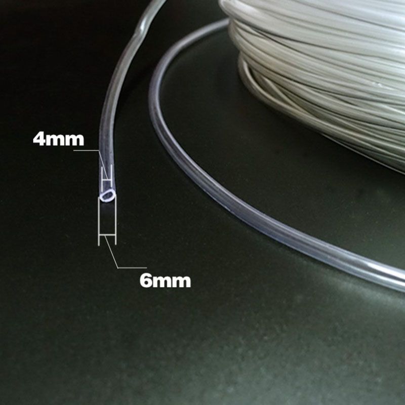 4*6mm Silicon Aquarium 1m/3m/5m/10m Oxygen Pump Hose Air Bubble Stone Aquarium Fish Tank Pond Pump Tube Food Grade Material