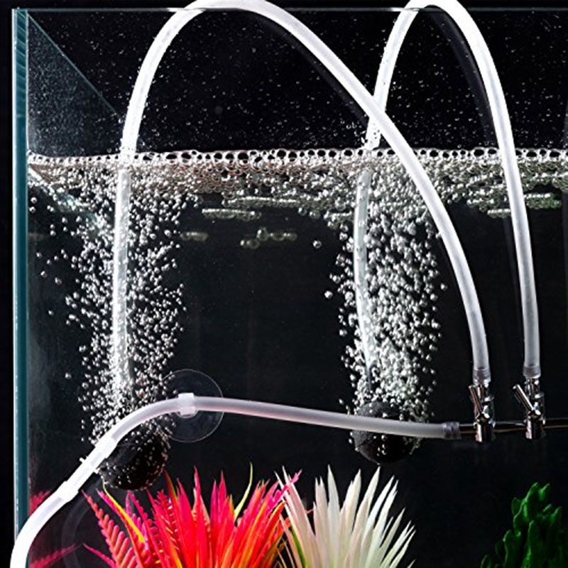 4*6mm Silicon Aquarium 1m/3m/5m/10m Oxygen Pump Hose Air Bubble Stone Aquarium Fish Tank Pond Pump Tube Food Grade Material
