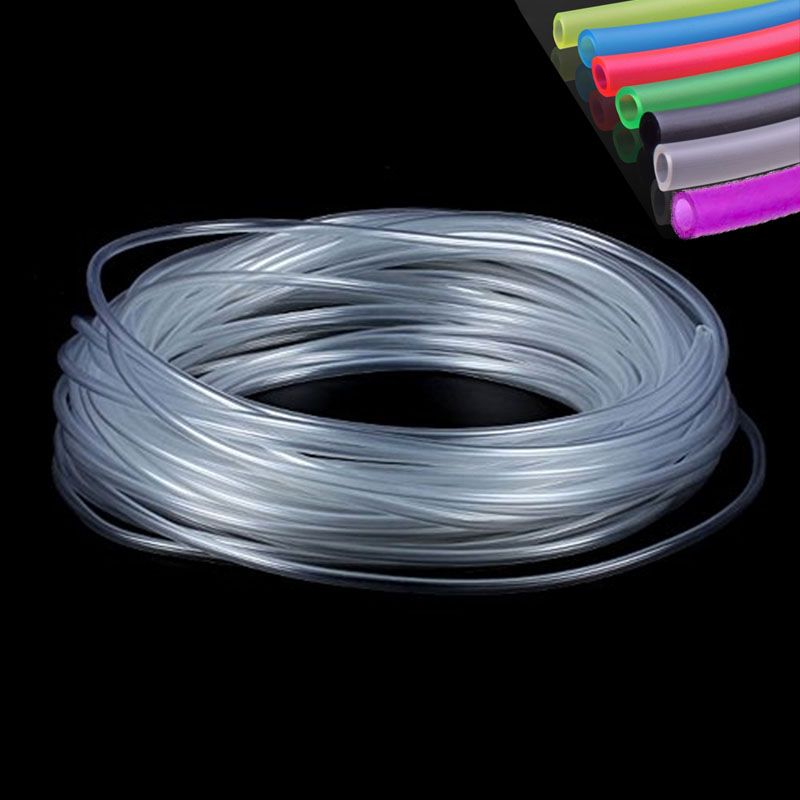 4*6mm Silicon Aquarium 1m/3m/5m/10m Oxygen Pump Hose Air Bubble Stone Aquarium Fish Tank Pond Pump Tube Food Grade Material