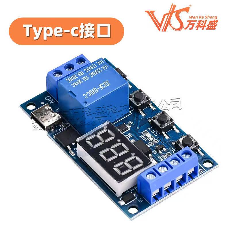 DC 6-30V Support Micro USB 5V LED Display Automation Cycle Delay Timer Control Off Switch Delay Time Relay 6V 9V 12V 24V