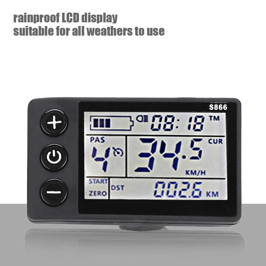 24V 36V 48V 250W 350W Waterproof LCD Display Panel Electric Bicycle Scooter Brushless Controller Kit Speed 3/5/9 Gears