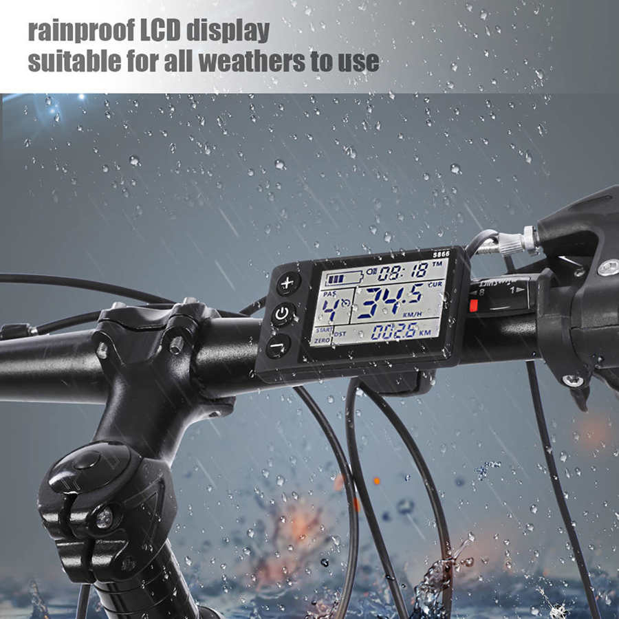 24V 36V 48V 250W 350W Waterproof LCD Display Panel Electric Bicycle Scooter Brushless Controller Kit Speed 3/5/9 Gears