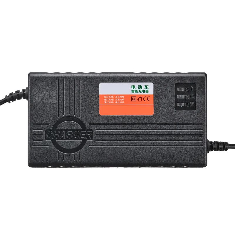 60V 20AH Motorcycle Battery Charger 6 LED Display For Scooter Wheel Lead Acid Battery Electric Bicycle Accessories Parts