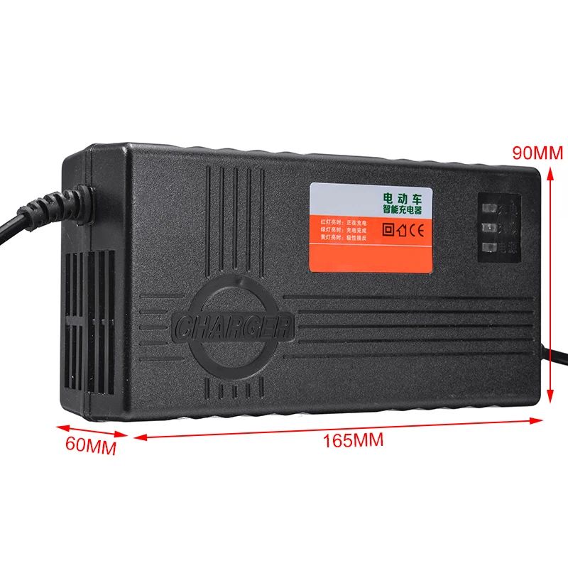 60V 20AH Motorcycle Battery Charger 6 LED Display For Scooter Wheel Lead Acid Battery Electric Bicycle Accessories Parts