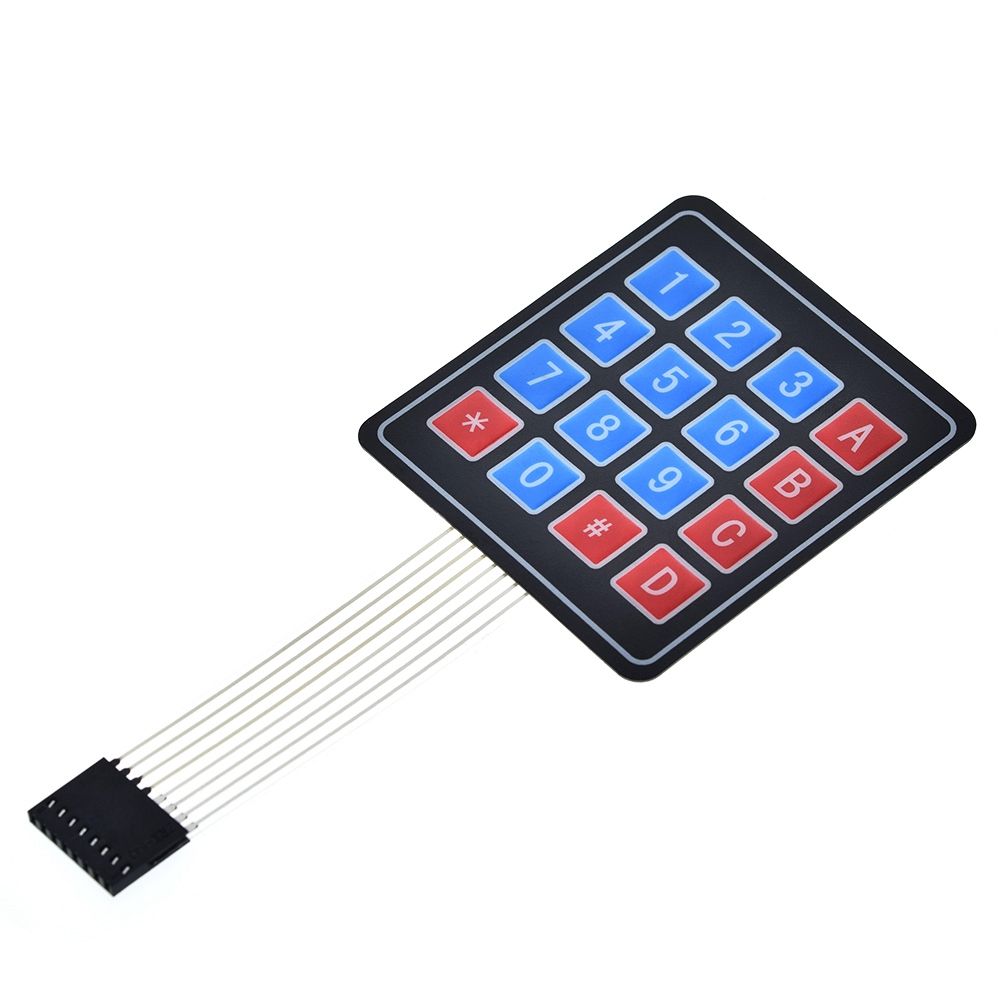 New 4 12 16 20 Key 4*4 Membrane Switch Keypad 1x4 3x4 4x4 4*5 Matrix Array Matrix keyboard for arduino smart car
