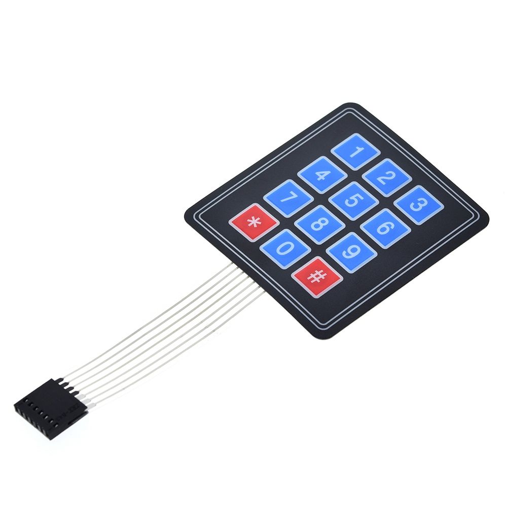 New 4 12 16 20 Key 4*4 Membrane Switch Keypad 1x4 3x4 4x4 4*5 Matrix Array Matrix keyboard for arduino smart car