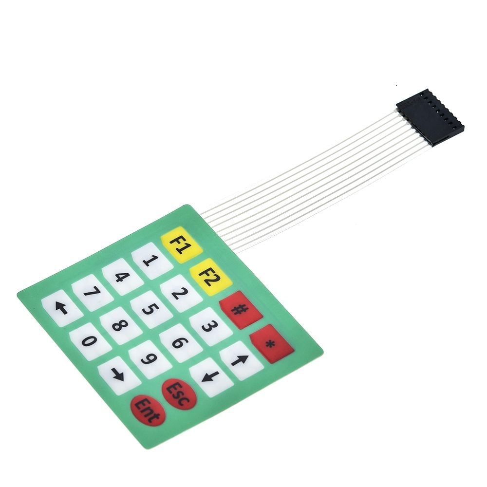 New 4 12 16 20 Key 4*4 Membrane Switch Keypad 1x4 3x4 4x4 4*5 Matrix Array Matrix keyboard for arduino smart car