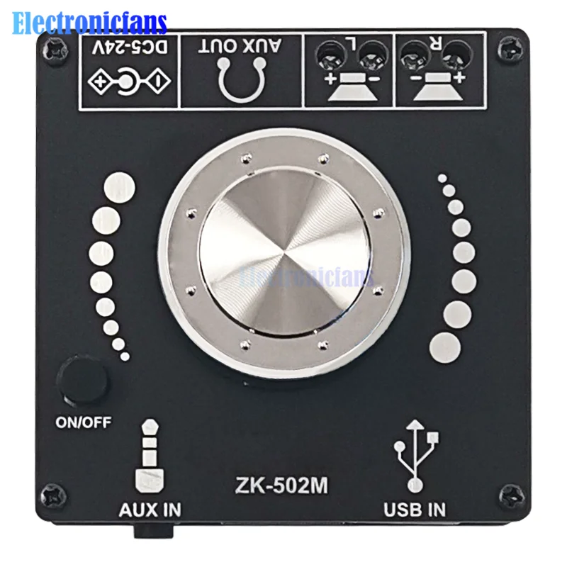 ZK-502H ZK-502M ZK-1002M 50WX2 100WX2 Mini 2.0 Stereo Bluetooth 5.0 Digital Power Amplifier Board Audio AMP Amplificador Module