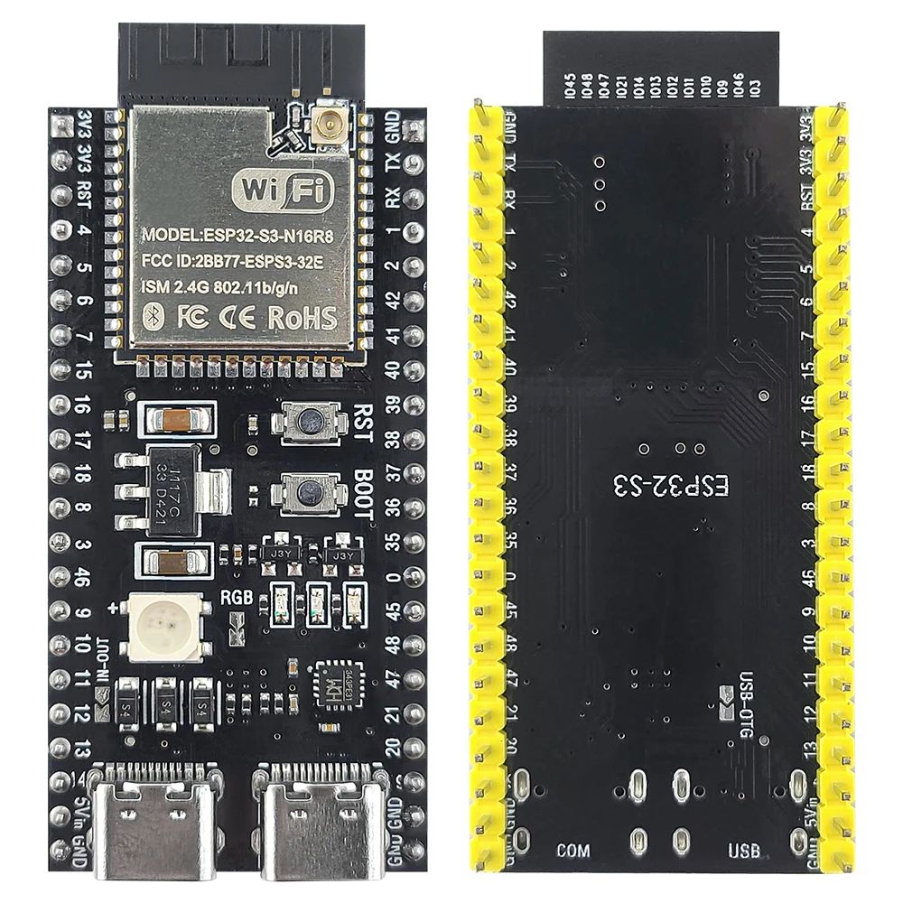 NEW ESP32 S3 Development Board with 2.4G Wifi BT Module for AI IOT DIY ESP32-S3WROOM1 N16R8 MCU 44Pin Type-C 8M PSRAM