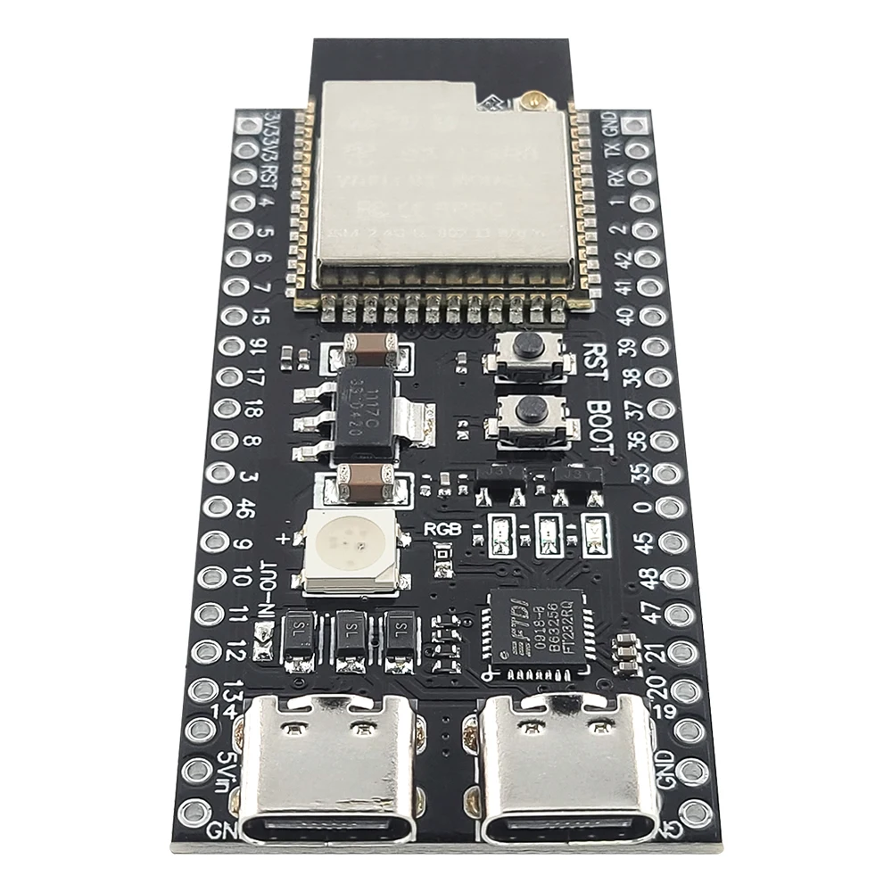 NEW ESP32 S3 Development Board with 2.4G Wifi BT Module for AI IOT DIY ESP32-S3WROOM1 N16R8 MCU 44Pin Type-C 8M PSRAM