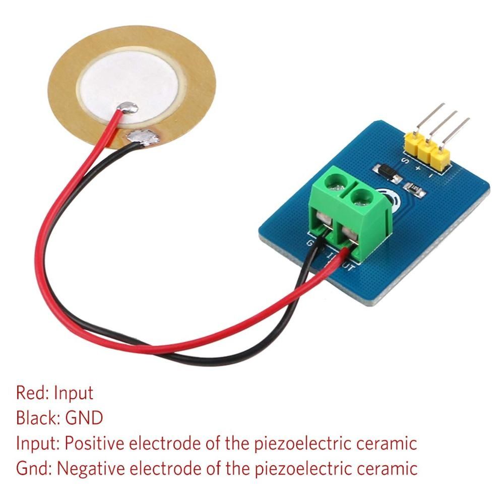 DIY KIT 3.3V/5V Ceramic Piezo Vibration Sensor Module Analog Controller Electronic Sensor For Arduino UNO R3