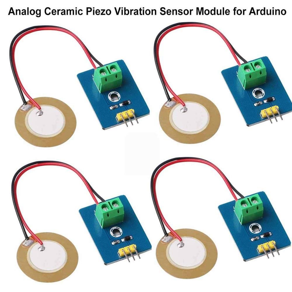 DIY KIT 3.3V/5V Ceramic Piezo Vibration Sensor Module Analog Controller Electronic Sensor For Arduino UNO R3