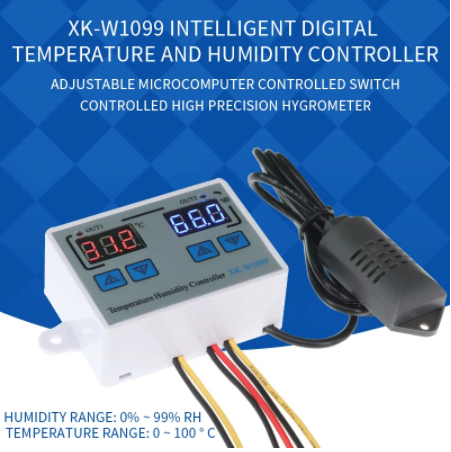 Digital Thermostat Humidistat Egg Incubator Temperature Humidity Controller Regulator Thermometer Hygrometer XKW1099 W1099