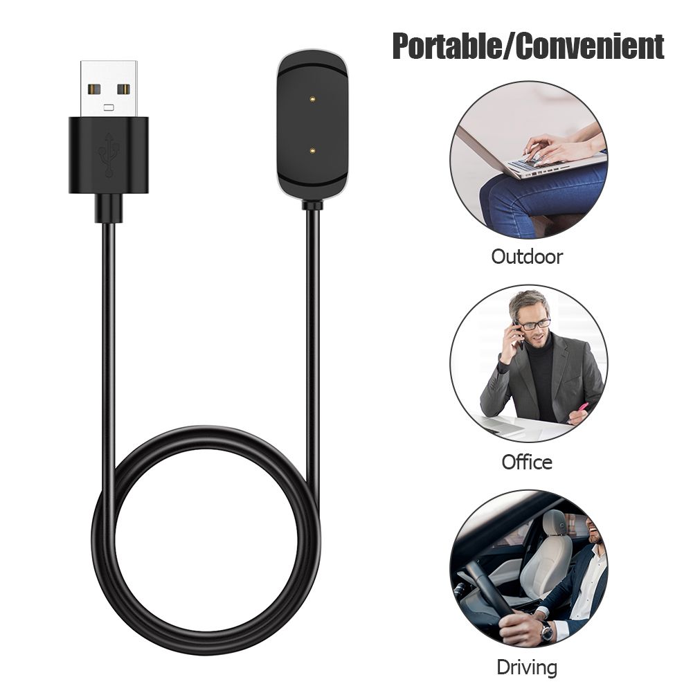100cm/3.28ft Smart Watch USB Charging Cable Lines for Amazfit T-Rex A1918/GTR 42mm/GTR 47mm/GTS Charger Cord Wire