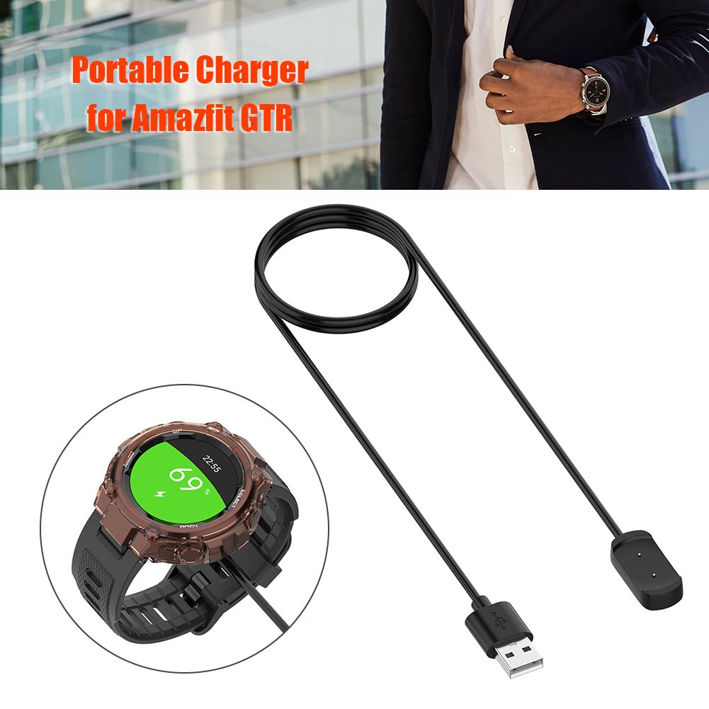 100cm/3.28ft Smart Watch USB Charging Cable Lines for Amazfit T-Rex A1918/GTR 42mm/GTR 47mm/GTS Charger Cord Wire