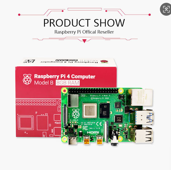 Official Original Raspberry Pi 4 Model B Development Board Kit RAM 2G 4G 8G 4 Core CPU 1.5Ghz 3 Speeder Than Pi 3B+