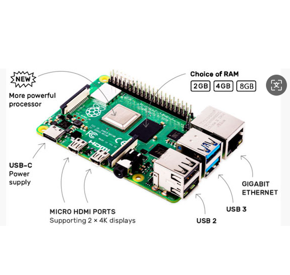 Official Original Raspberry Pi 4 Model B Development Board Kit RAM 2G 4G 8G 4 Core CPU 1.5Ghz 3 Speeder Than Pi 3B+