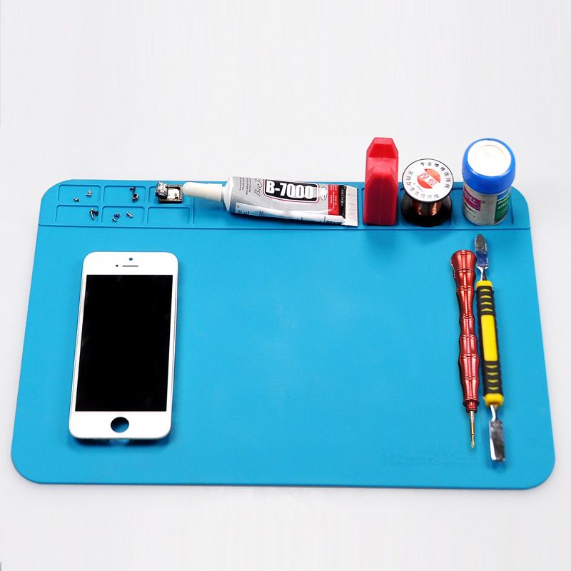 Heat Insulation Working Mat Heat-Resistant Soldering Station Repair Insulation Pad Insulator Pad Maintenance Platform 30*20cm