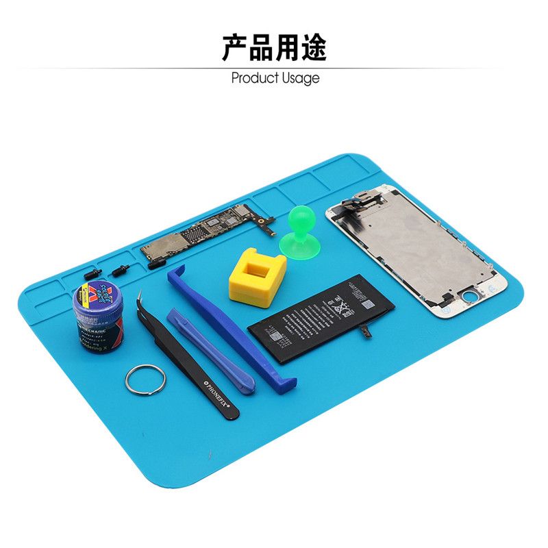 Heat Insulation Working Mat Heat-Resistant Soldering Station Repair Insulation Pad Insulator Pad Maintenance Platform 30*20cm