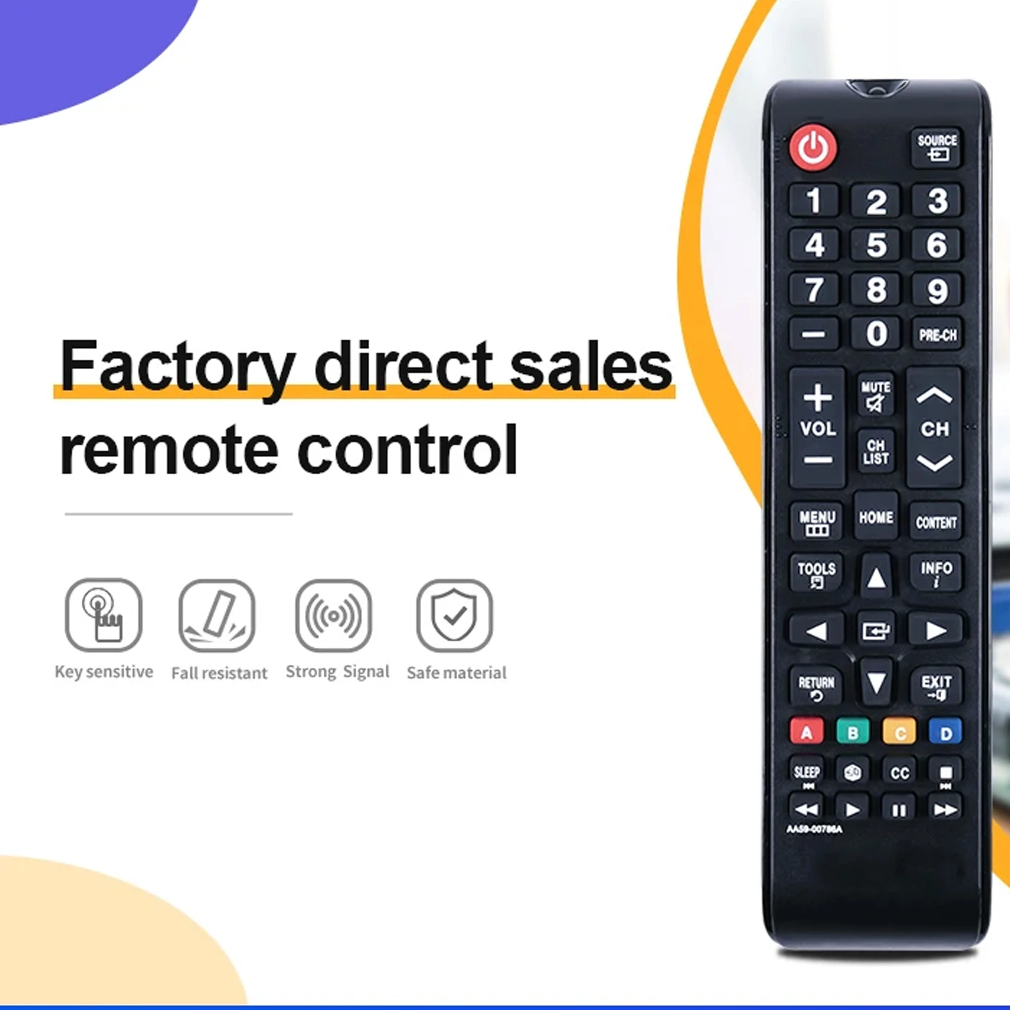 AA59-00786A Remote Control for Samsung 3D Full Smart HD LED TV F6800 F6700 UE40F8000ST UE40F6800 UE40F6700 UN55F6800 UN46F6800