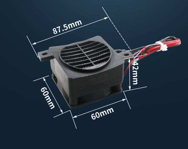 12V 50W Heat Element Thermostat Heater Fan Heat Blower For Incubator Ptc Ceramic Thermistor Insulation Fan Heater