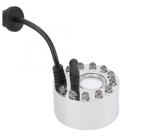 12 LED Multicolor Aquarium Reptile Fish Tank Mist Maker Lighting Humidifier Atomizer Landscape Decor Lamp