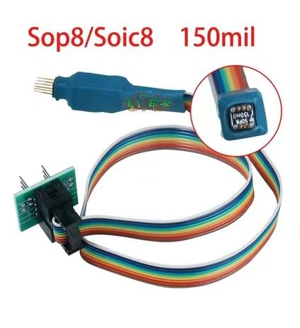 CH341A USB Programmer QFN8 SOIC8 SOP8 MSOP8 TSSOP8 150/208 MIL Probe Line For EEPROM 93CXX/25CXX/24CXX FOR TL866 RT809F RT809H