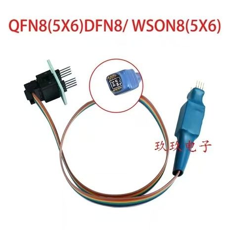 CH341A USB Programmer QFN8 SOIC8 SOP8 MSOP8 TSSOP8 150/208 MIL Probe Line For EEPROM 93CXX/25CXX/24CXX FOR TL866 RT809F RT809H