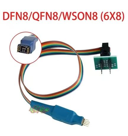 CH341A USB Programmer QFN8 SOIC8 SOP8 MSOP8 TSSOP8 150/208 MIL Probe Line For EEPROM 93CXX/25CXX/24CXX FOR TL866 RT809F RT809H
