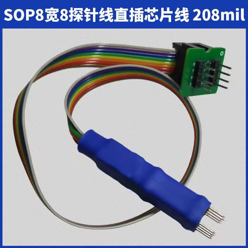 CH341A USB Programmer QFN8 SOIC8 SOP8 MSOP8 TSSOP8 150/208 MIL Probe Line For EEPROM 93CXX/25CXX/24CXX FOR TL866 RT809F RT809H