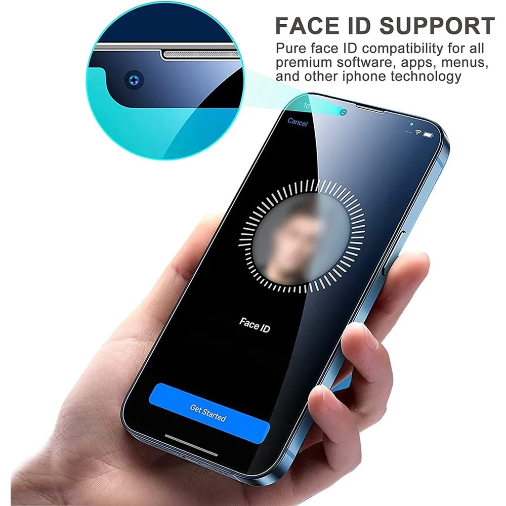 5Pcs Tempered Glass for IPhone15 14 13 12 11 Pro Max Screen Protector for IPhone 11 13Mini 7 8 14 Plus SE X XS XR 14Pro Glass 15 15pro 15promax 16 16pro 16promax 17 17air 17pro 17promax