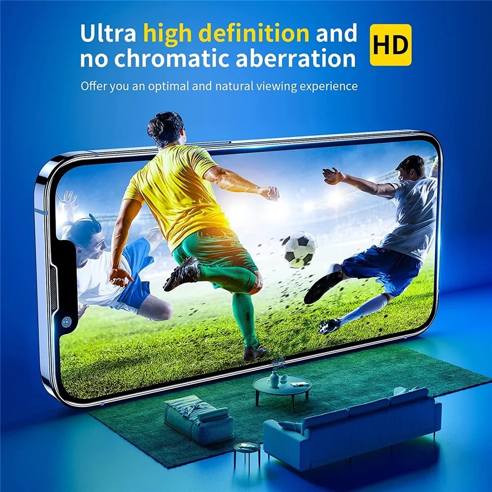 5Pcs Tempered Glass for IPhone15 14 13 12 11 Pro Max Screen Protector for IPhone 11 13Mini 7 8 14 Plus SE X XS XR 14Pro Glass 15 15pro 15promax 16 16pro 16promax 17 17air 17pro 17promax