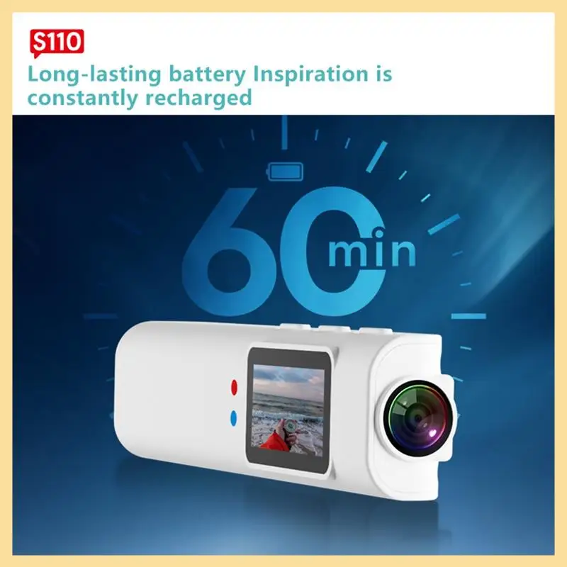 S110 FPV Glasses Camera 2.7K Wearable Wifi Video Camcorder Camera 110Wide Angle Lens APP Control Action Camera