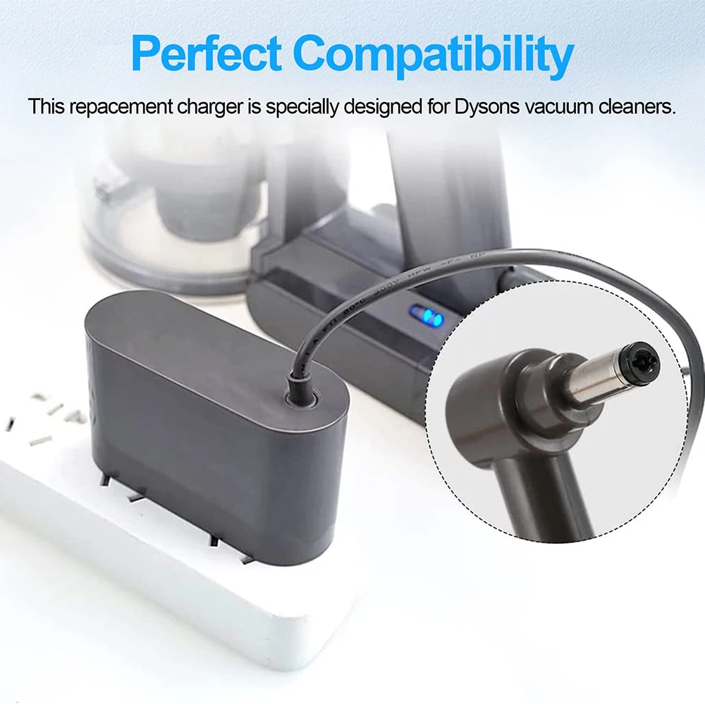 Charger for Dyson V10 V12 V15 SV12 SV22 Absolute Animal Motorhead Cordless Vacuum Cleaner 30.45V 1.1A Power Supply Adapter