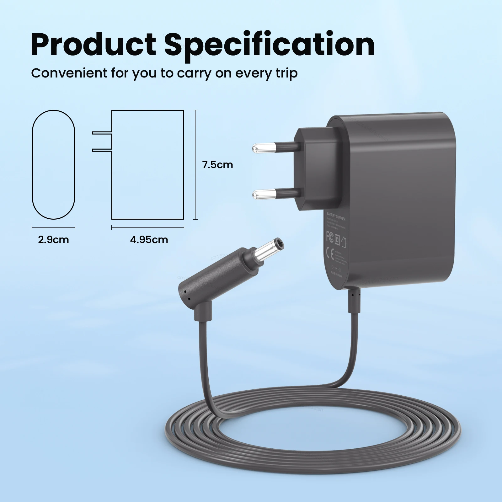 Battery Charger For Dyson V6 V7 V8 Charger Replacement Battery Charger Compatible For V8 V7 V6 Charger 26.1V 0.78A