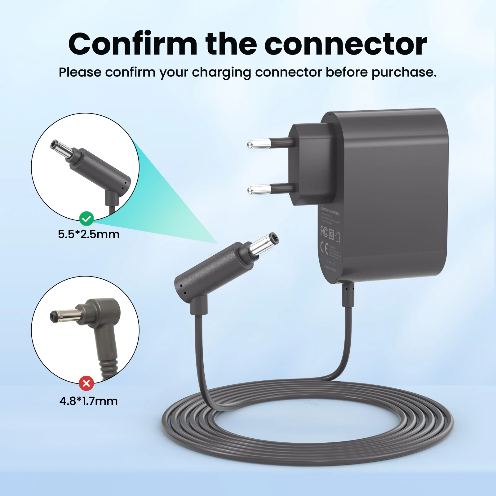 Battery Charger For Dyson V6 V7 V8 Charger Replacement Battery Charger Compatible For V8 V7 V6 Charger 26.1V 0.78A